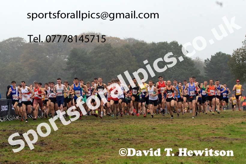 Senior Mens 2023 National Cross Country Relays, Berry Hill Park, Mansfield.  Photo: David T. Hewitson/Sports for All Pics